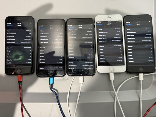 Lot apple iphone 7 black - iphone,